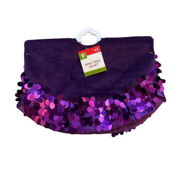 Target Other - Target Purple Mini Christmas Tree Skirt